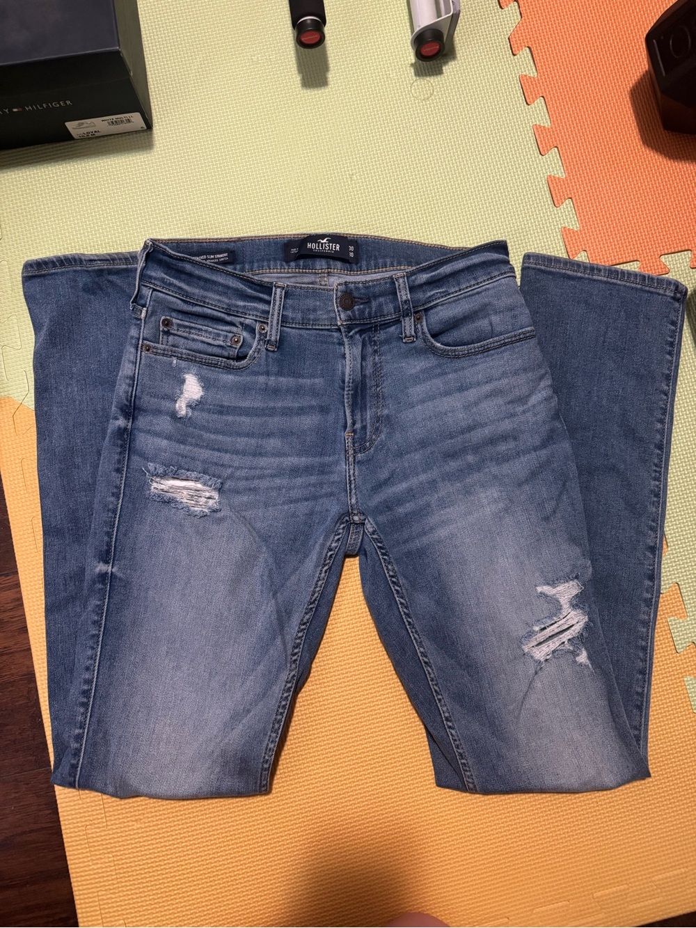 Hollister Men's Stacked slim straight jeans